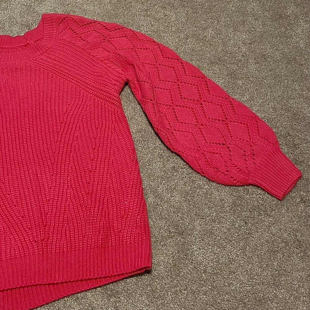 💰Make an offer, bundle and save💰 NWOT Pink knit vintage sweater - Picture 2 of 6